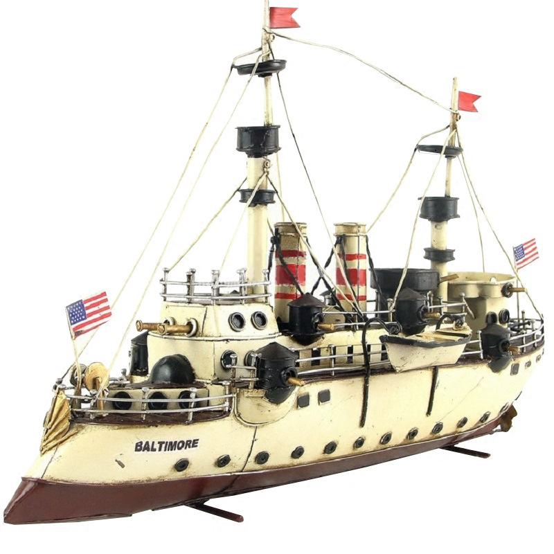Статуэтка Baltimore Ship Бежевый Коричневый Статуэтка Baltimore Ship Бежевый Коричневый в Рязани | Loft Concept
