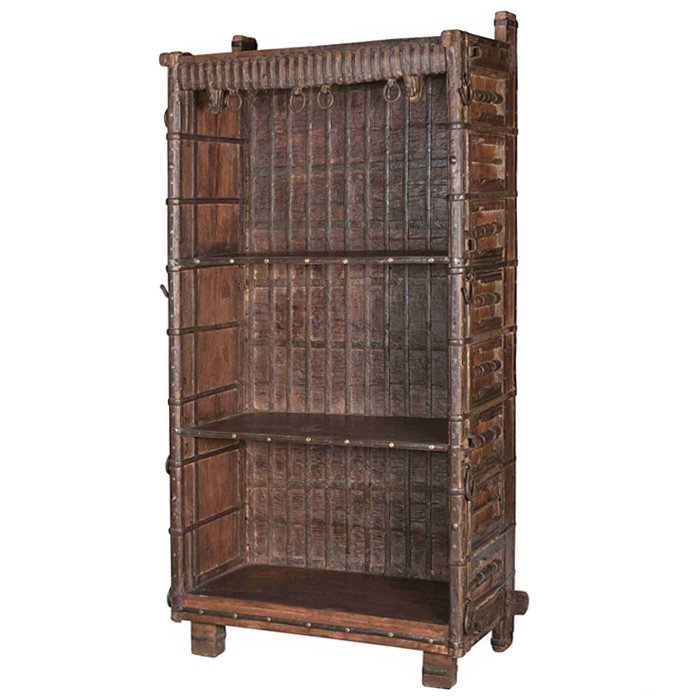 Старинный стеллаж Rajasthan shelving Коричневый винтаж Старинный стеллаж Rajasthan shelving Коричневый винтаж в Рязани | Loft Concept