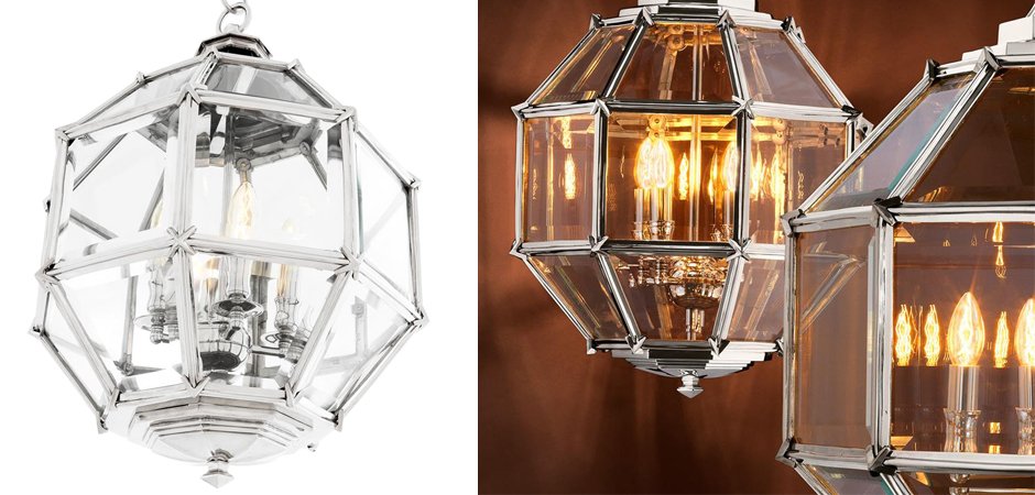 Люстра Lantern Owen Nickel S - Loft-Concept в Рязани