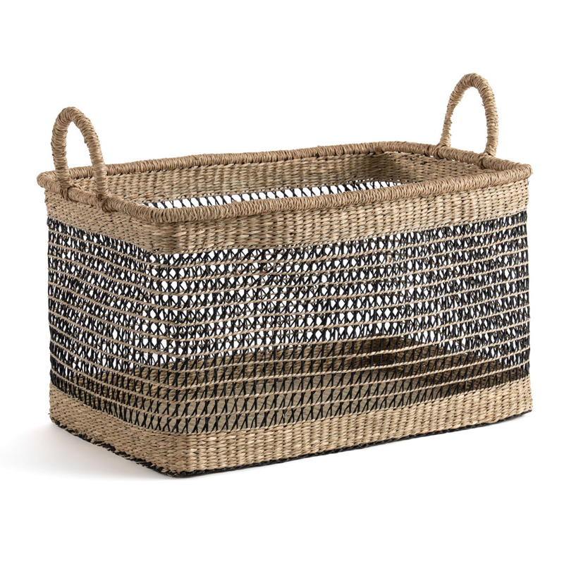 Корзина Wicker Herbarium Бежевый Черный Корзина Wicker Herbarium Бежевый Черный в Рязани | Loft Concept