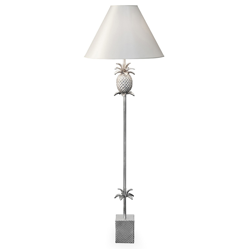 Торшер FLOOR LAMP PINEAPPLE CONE white Алюминий Белый Торшер FLOOR LAMP PINEAPPLE CONE white Алюминий Белый в Рязани | Loft Concept