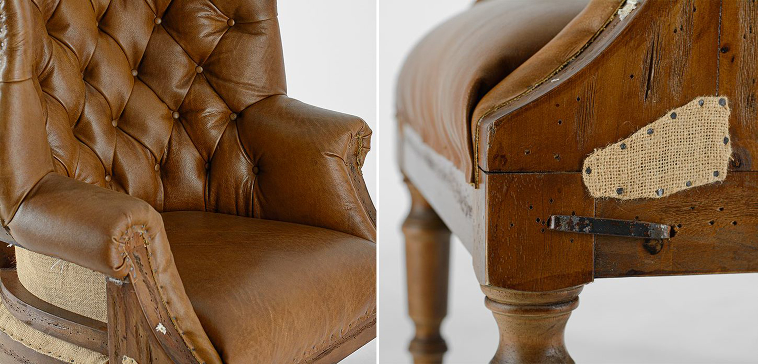 Кресло Meder Armchair натуральная кожа - фото №1