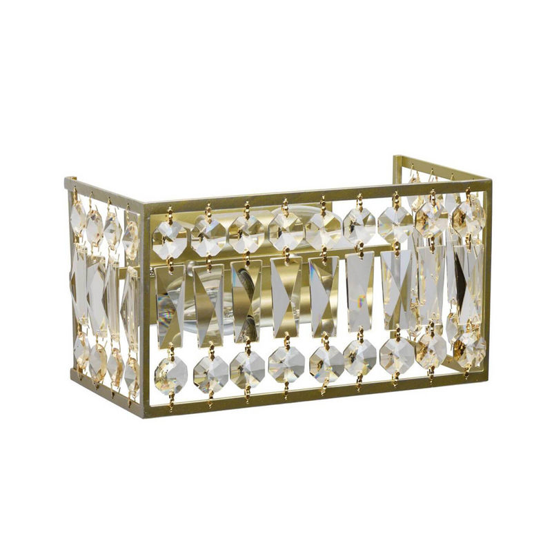 Бра Crystal Inserts Lamp Золотой Прозрачное Стекло Бра Crystal Inserts Lamp Золотой Прозрачное Стекло в Рязани | Loft Concept