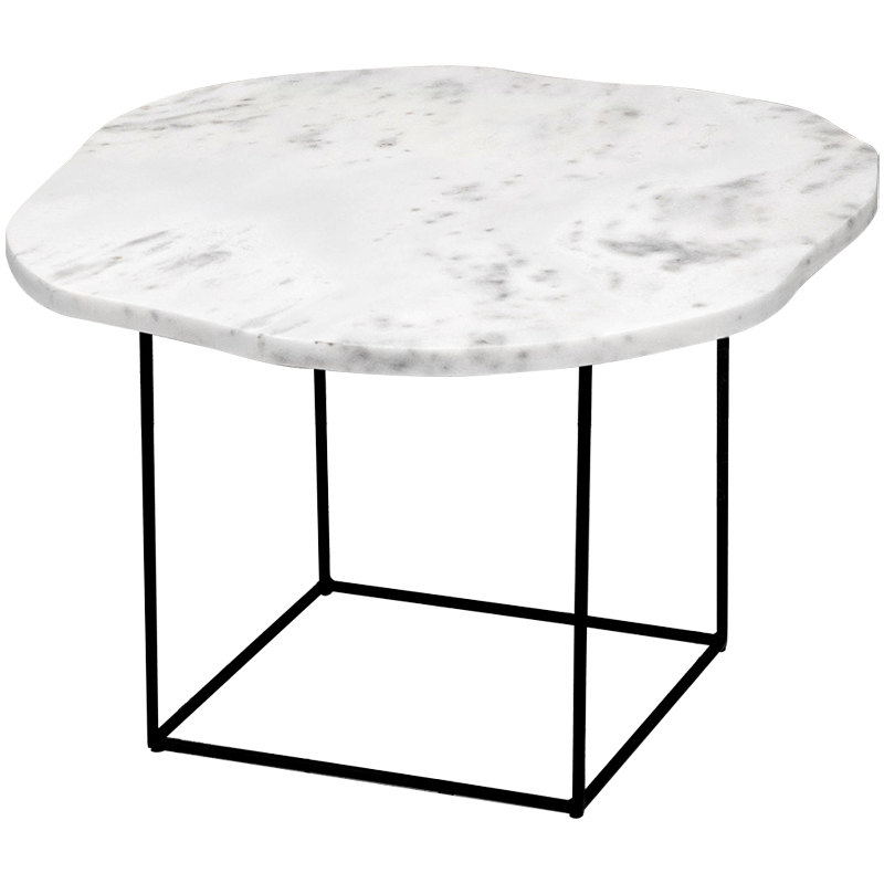 Кофейный стол с белой мраморной столешницей Gillespie Coffee Table White Белый Черный Кофейный стол с белой мраморной столешницей Gillespie Coffee Table White Белый Черный в Рязани | Loft Concept