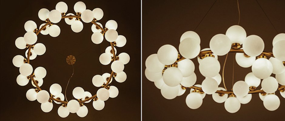 Люстра Milk Bubble Round Chandelier Люстра Milk Bubble Round Chandelier - Loft-Concept в Рязани