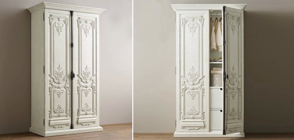 Шкаф French Distressed White Шкаф French Distressed White - Loft-Concept в Рязани