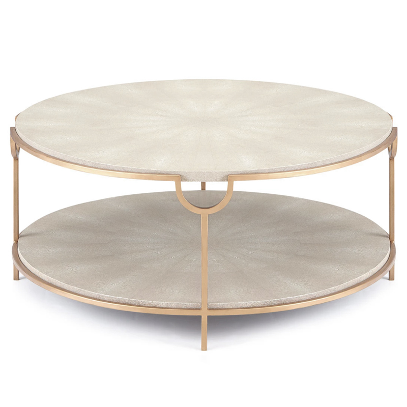 Gaston Stingray Texture Coffee Table Стол Серый скат Золотой Серый Gaston Stingray Texture Coffee Table Стол Серый скат Золотой Серый в Рязани | Loft Concept