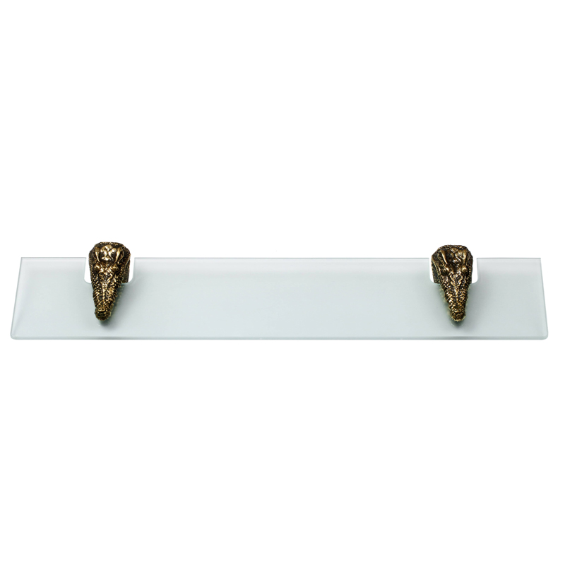 Полка для ванной Bronze Crocodile Heads Бронза Полка для ванной Bronze Crocodile Heads Бронза в Рязани | Loft Concept