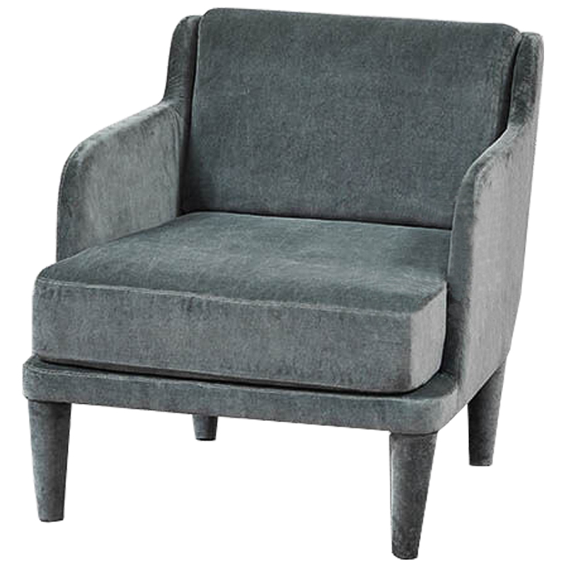 Кресло Elijah Armchair Серо-голубой Кресло Elijah Armchair Серо-голубой в Рязани | Loft Concept
