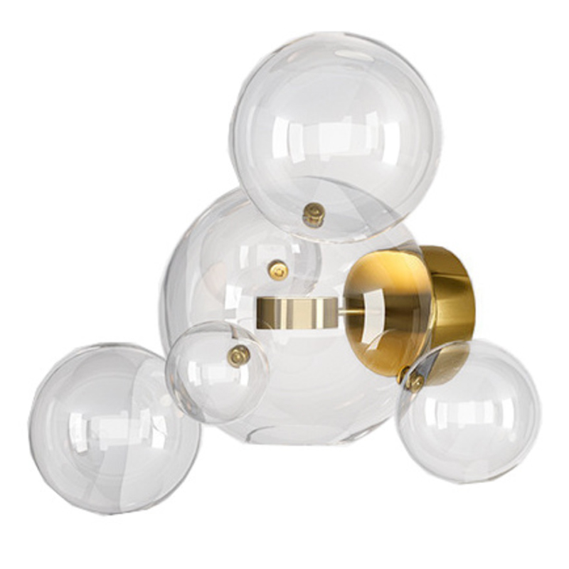 Бра Giopato & Coombes Bolle Wall 04 Bubbles Латунь Прозрачное Стекло Бра Giopato & Coombes Bolle Wall 04 Bubbles Латунь Прозрачное Стекло в Рязани | Loft Concept