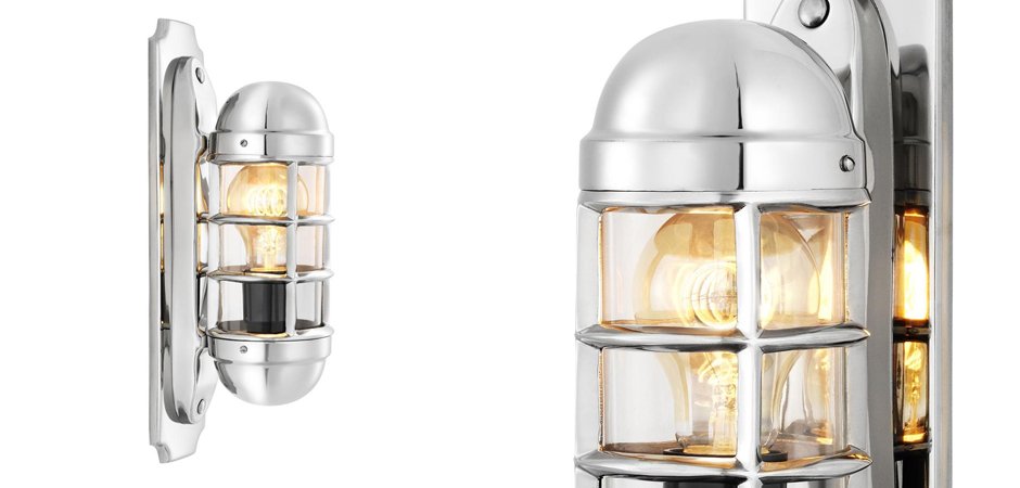 Бра Eichholtz Wall Lamp Le Caprice Nickel - Loft-Concept в Рязани