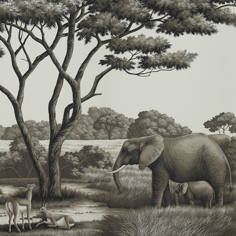 Обои ручная роспись African Savannah Colourway SC-94 on scenic paper Обои ручная роспись African Savannah Colourway SC-94 on scenic paper в Рязани | Loft Concept