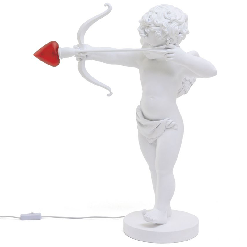 Настольная лампа Купидон со стрелой Seletti Cupid Lamp Белый Настольная лампа Купидон со стрелой Seletti Cupid Lamp Белый в Рязани | Loft Concept