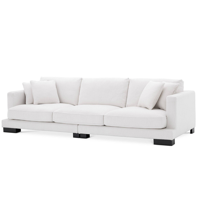 Диван Eichholtz Sofa Tuscany white Белый Черный Диван Eichholtz Sofa Tuscany white Белый Черный в Рязани | Loft Concept