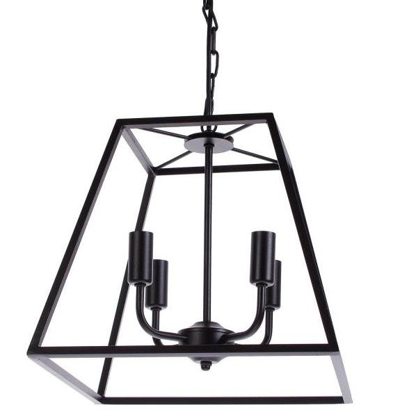 Подвесной светильник Loft Industrial Ortogonal Pendant Trapeze Черный Подвесной светильник Loft Industrial Ortogonal Pendant Trapeze Черный в Рязани | Loft Concept