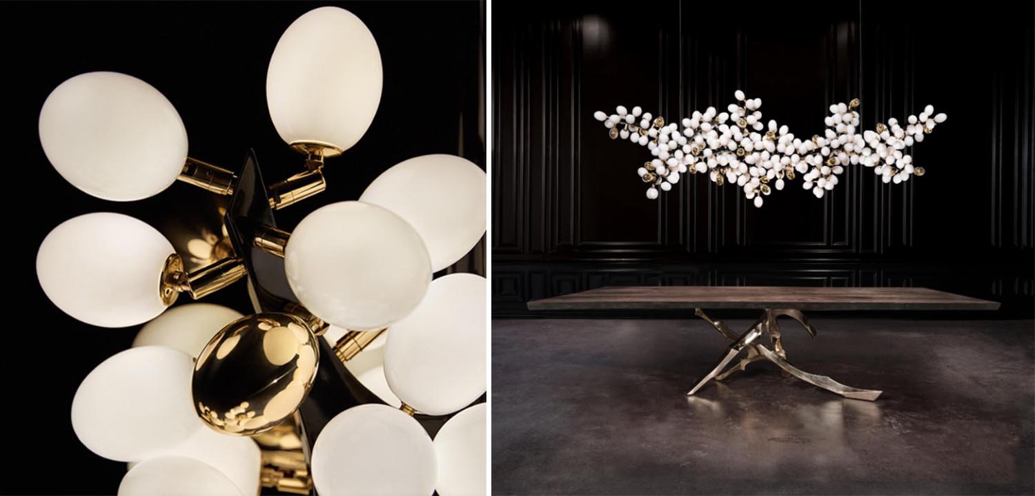 Большая дизайнерская люстра горизонтальная Valiant Chandelier Horizontal Barlas Baylar - фото №1