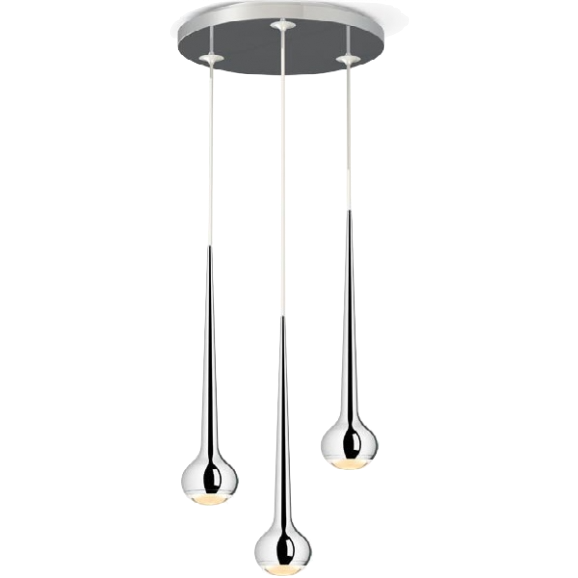 Люстра Tobias Grau Falling Water 3 Черный Хром Люстра Tobias Grau Falling Water 3 Черный Хром в Рязани | Loft Concept