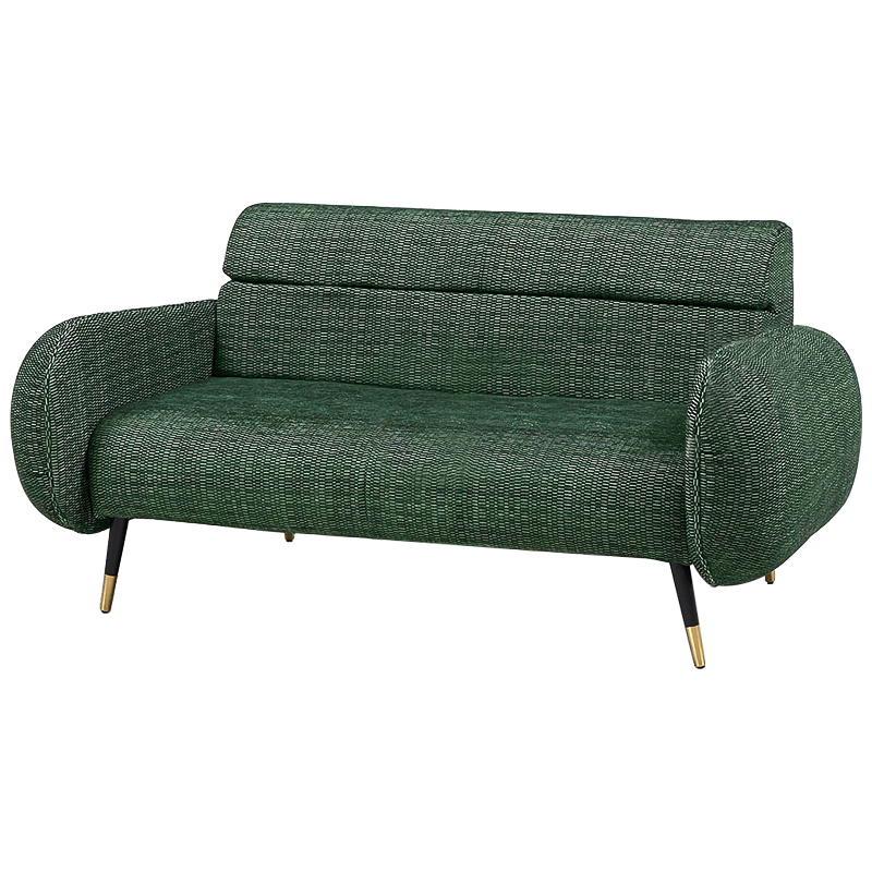 Диван Hebert Sofa Green M Зеленый Зеленый Черный Латунь Диван Hebert Sofa Green M Зеленый Зеленый Черный Латунь в Рязани | Loft Concept