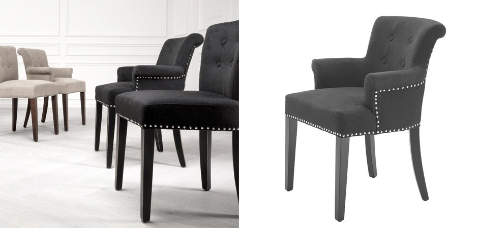 Стул Eichholtz Dining Chair Key Largo With Arm Стул Eichholtz Dining Chair Key Largo With Arm - Loft-Concept в Рязани