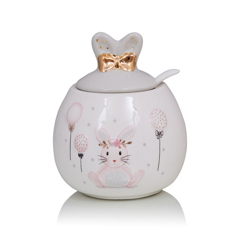 Ваза Kids Vase Bunny III Розовый пастельный Серый Ваза Kids Vase Bunny III Розовый пастельный Серый в Рязани | Loft Concept