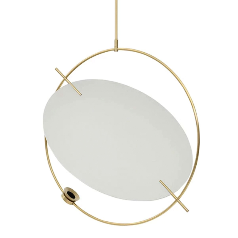 Подвесной светильник Gaspar pendant Золотой Белый в Рязани | Loft Concept 