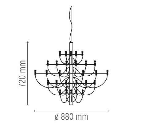 Люстра Flos 2097 30 Chrome Люстра Flos 2097 30 Chrome в Рязани