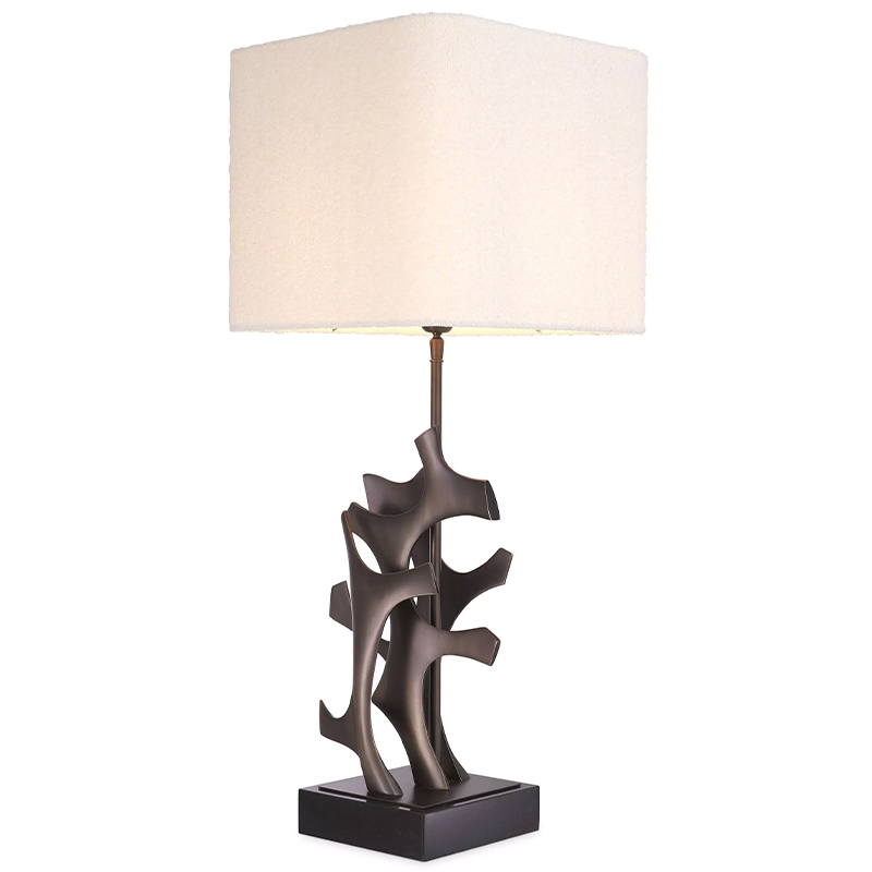 Настольная лампа Eichholtz Table Lamp Agape Темная бронза Белый Настольная лампа Eichholtz Table Lamp Agape Темная бронза Белый в Рязани | Loft Concept