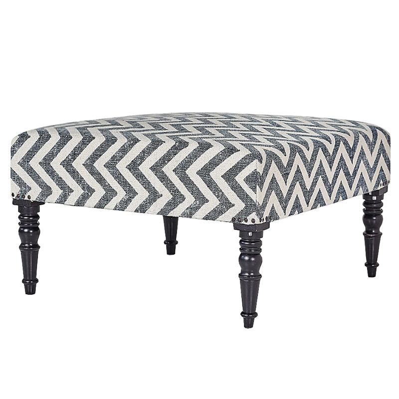 Оттоманка Gray Zigzag Серый Оттоманка Gray Zigzag Серый в Рязани | Loft Concept