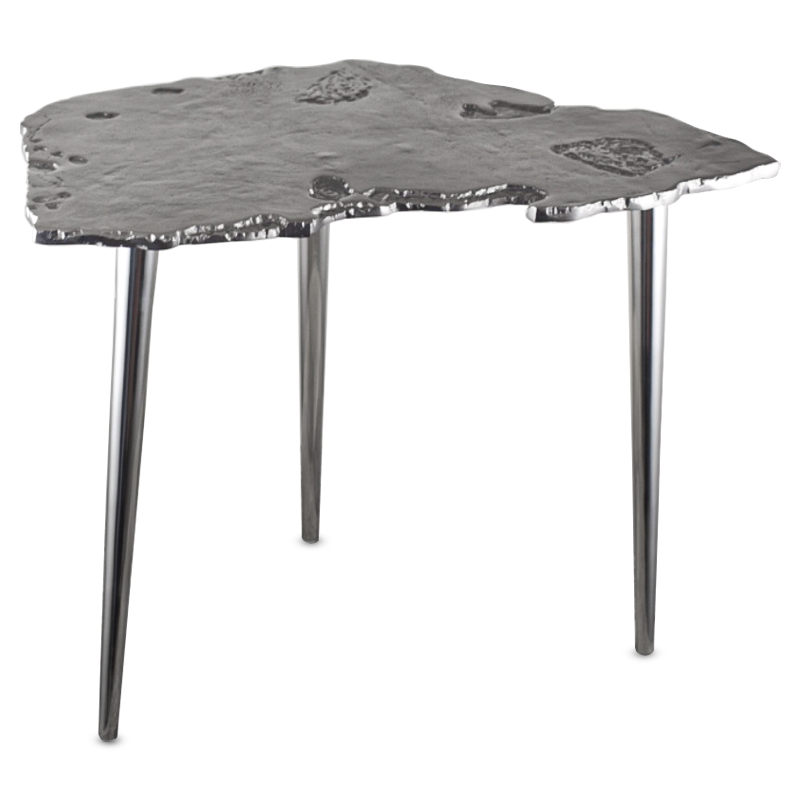 Приставной стол Edmundo Side Table II Серебряный Приставной стол Edmundo Side Table II Серебряный в Рязани | Loft Concept