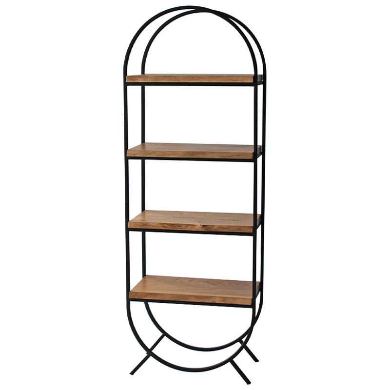 Стеллаж Moses Industrial Metal Rust Rack Черный Коричневый Стеллаж Moses Industrial Metal Rust Rack Черный Коричневый в Рязани | Loft Concept