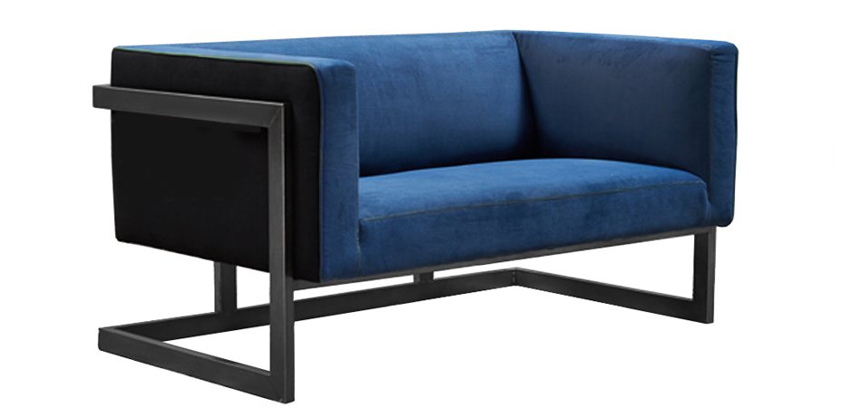 Диван Cube Blue Loveseat Sofa Диван Cube Blue Loveseat Sofa - Loft-Concept в Рязани