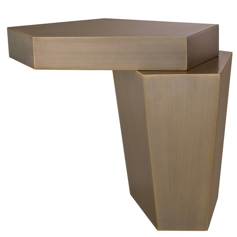 Приставной стол Eichholtz Coffee Table Calabasas High brass Латунь Античная полированная Приставной стол Eichholtz Coffee Table Calabasas High brass Латунь Античная полированная в Рязани | Loft Concept