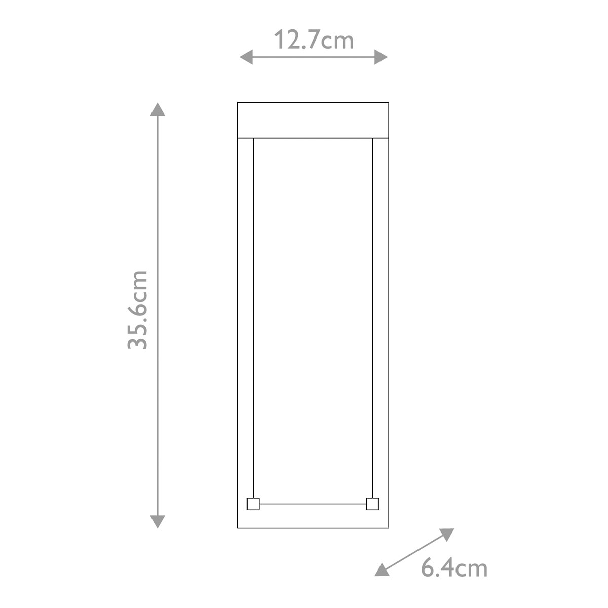 Настенный фонарь уличный прямоугольный черного цвета со стеклом с пузырьками Eurofase в Рязани