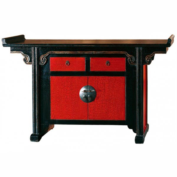 Китайский комод Red-black chest Китайский комод Red-black chest в Рязани | Loft Concept