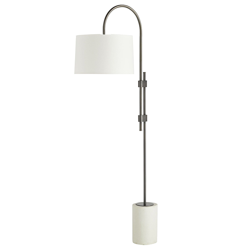 Торшер Arteriors ILY FLOOR LAMP Темная бронза Белый в Рязани | Loft Concept 