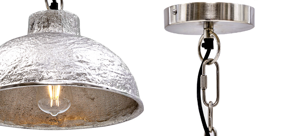 Подвесной светильник Rough Silver Pendant II Подвесной светильник Rough Silver Pendant II - Loft-Concept в Рязани