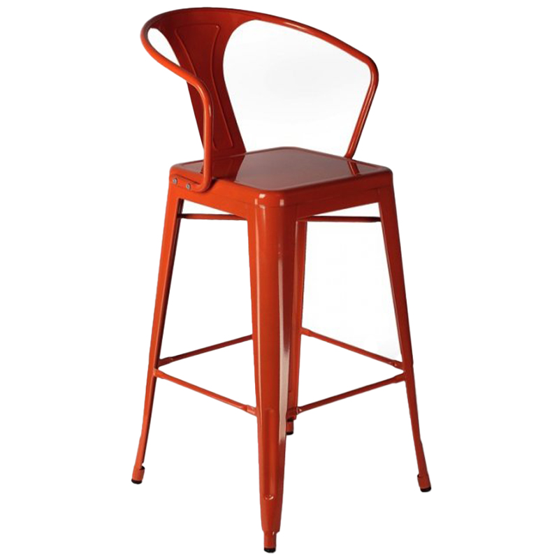 Барный стул Tolix Bar Stool 75 Armchair Backed Черный Оранжевый Красный Желтый Белый Барный стул Tolix Bar Stool 75 Armchair Backed Черный Оранжевый Красный Желтый Белый в Рязани | Loft Concept