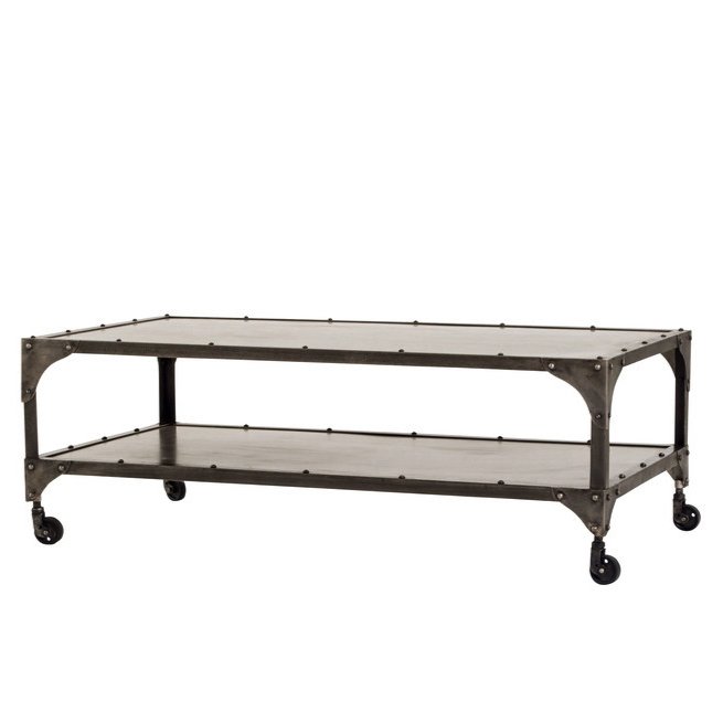 Кофейный стол Industrial Steampunk Nickel Coffee Table Кофейный стол Industrial Steampunk Nickel Coffee Table в Рязани | Loft Concept