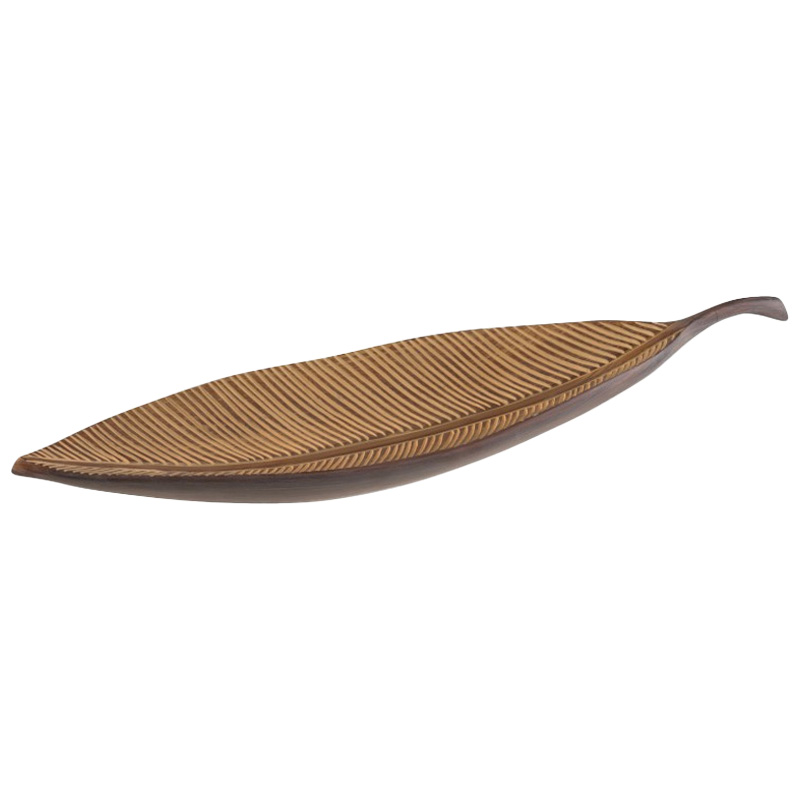 Поднос Leaf salver Коричневый в Рязани | Loft Concept 