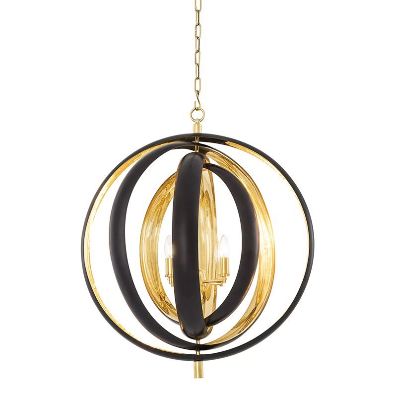 Люстра Eichholtz Chandelier Riley Черный Золотой Люстра Eichholtz Chandelier Riley Черный Золотой в Рязани | Loft Concept