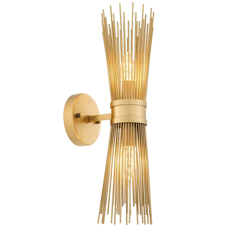 Бра Eichholtz Wall Lamp Romeo Double Латунь Античная полированная Бра Eichholtz Wall Lamp Romeo Double Латунь Античная полированная в Рязани | Loft Concept