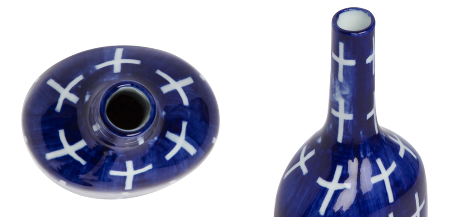 Ваза blue & white ornament Blue Bottle Ваза blue & white ornament Blue Bottle - Loft-Concept в Рязани