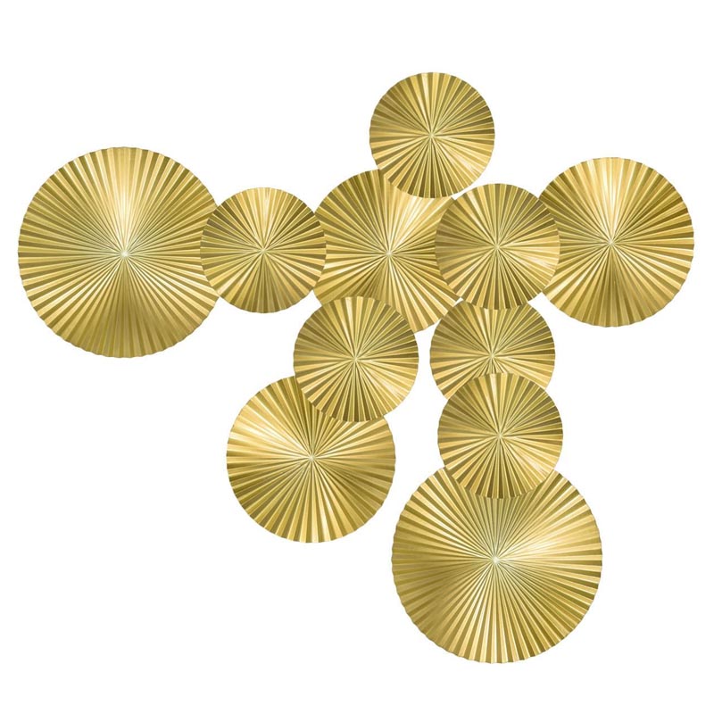 Арт-объект Apollo Gold Wall Plaque Disc 11 Золотой Арт-объект Apollo Gold Wall Plaque Disc 11 Золотой в Рязани | Loft Concept