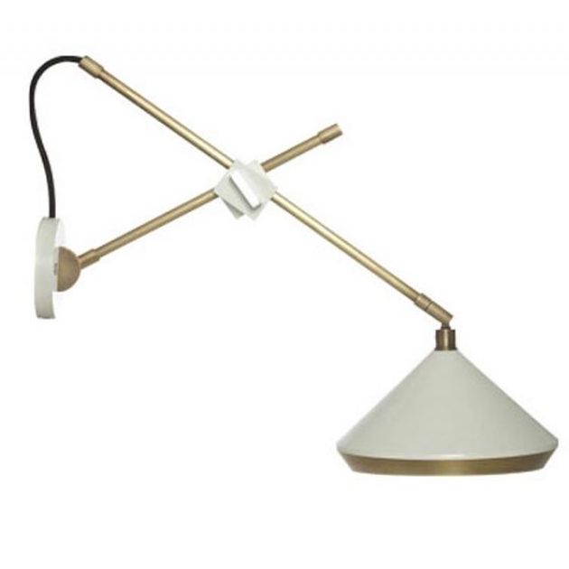 Бра Bert Frank SHEAR SHEAR WALL LIGHT Белый Белый Золотой в Рязани | Loft Concept 