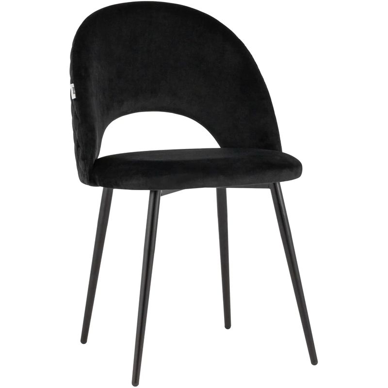 Стул CLIFF Chair Черный Велюр Черный Стул CLIFF Chair Черный Велюр Черный в Рязани | Loft Concept