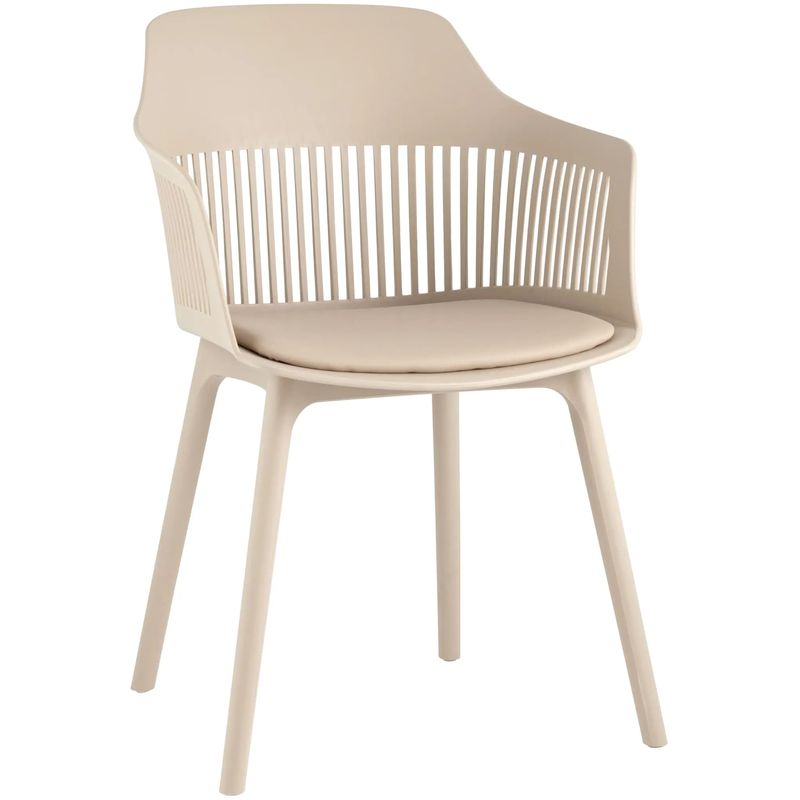 Стул Crocus Chair Бежевый цвет Велюровая подушка Бежевый Стул Crocus Chair Бежевый цвет Велюровая подушка Бежевый в Рязани | Loft Concept