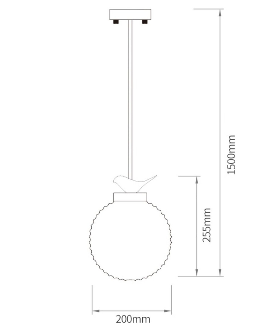 Светильник с птичкой Bird On a Lantern Hanging Lamp в Рязани