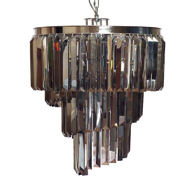 Люстра Odeon Chandelier Helix Smoke 50 Хром Дымчатый (Smoke) Люстра Odeon Chandelier Helix Smoke 50 Хром Дымчатый (Smoke) в Рязани | Loft Concept