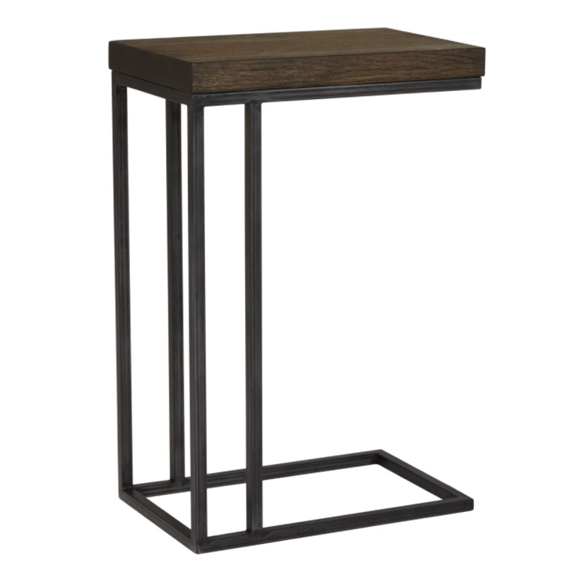 Приставной стол Industrial Oak Peyton Side Table Черный в Рязани | Loft Concept 