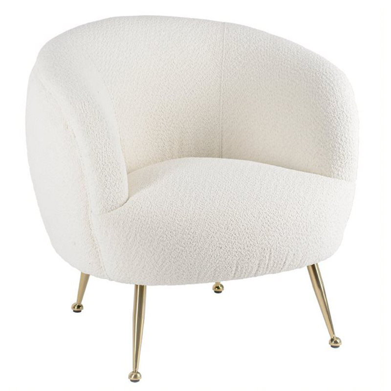 Кресло Monique Milky Boucle Молочный Кресло Monique Milky Boucle Молочный в Рязани | Loft Concept
